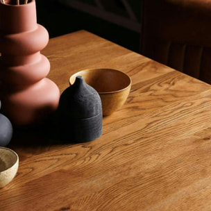 Table à manger carrée 150 cm pied central OKA