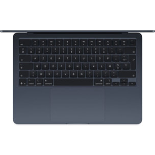 Ordinateur Apple MACBOOK Air 13,6" Puce M4 CPU 10 / GPU 8 coeurs Mémoire RAM 16Go Stockage 1To SSD Retina Minuit