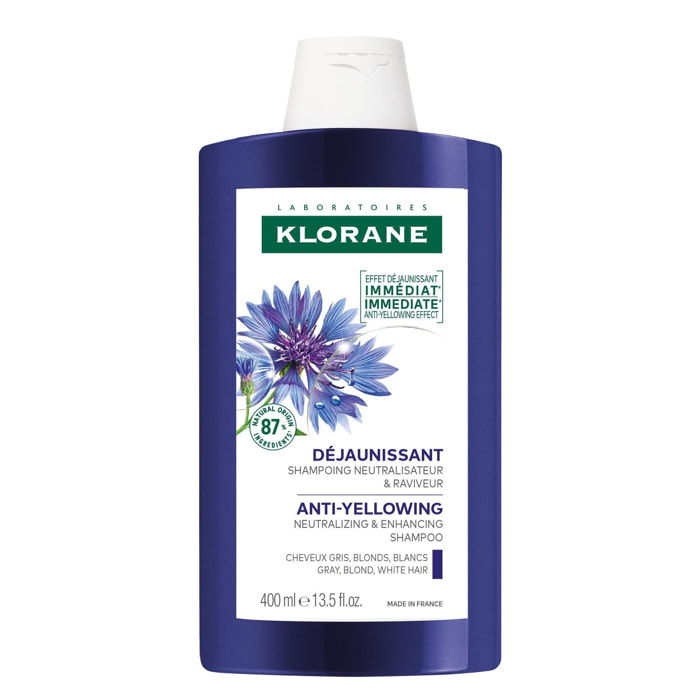 Centaurée Bio  - Shampoing Déjaunissant - Cheveux Gris Blonds