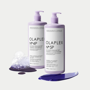 OLAPLEX Kit Blonde Enhancer N°4P Toning Shampoo 1000ml + N°5P Blonde Enhancer Conditioner 1000ml