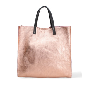 Borsa a mano da donna Made in Italy - Modello Ereva - 100% pelle - 34.5 x 32.0 x 17.0 cm