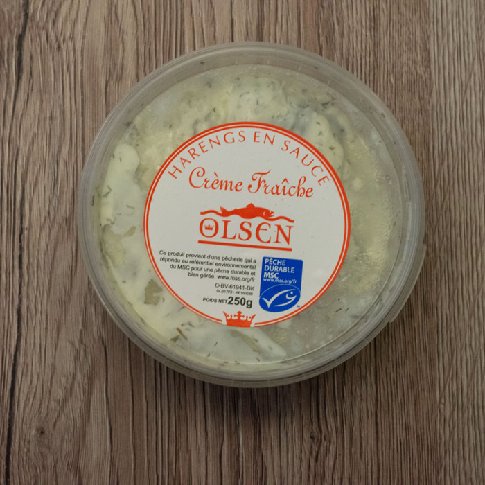 Harengs en sauce crème fraiche - Danemark - 250 g