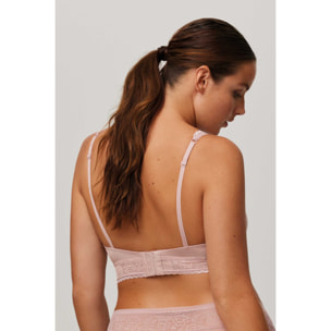 Reggiseno bralette rosa senza ferretto e non imbottito