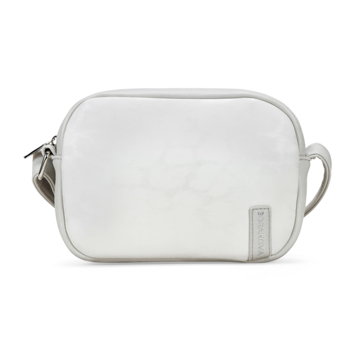 Bolso bandolera piedra con grabado de leopardo