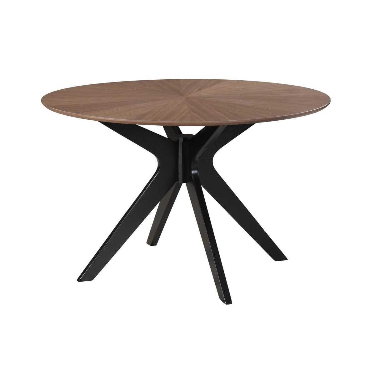 Table à manger design ovale noyer L160 cm DIELLI