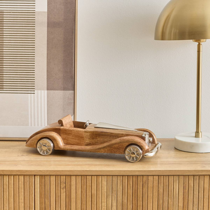 Voiture déco Johan H.11cm marron