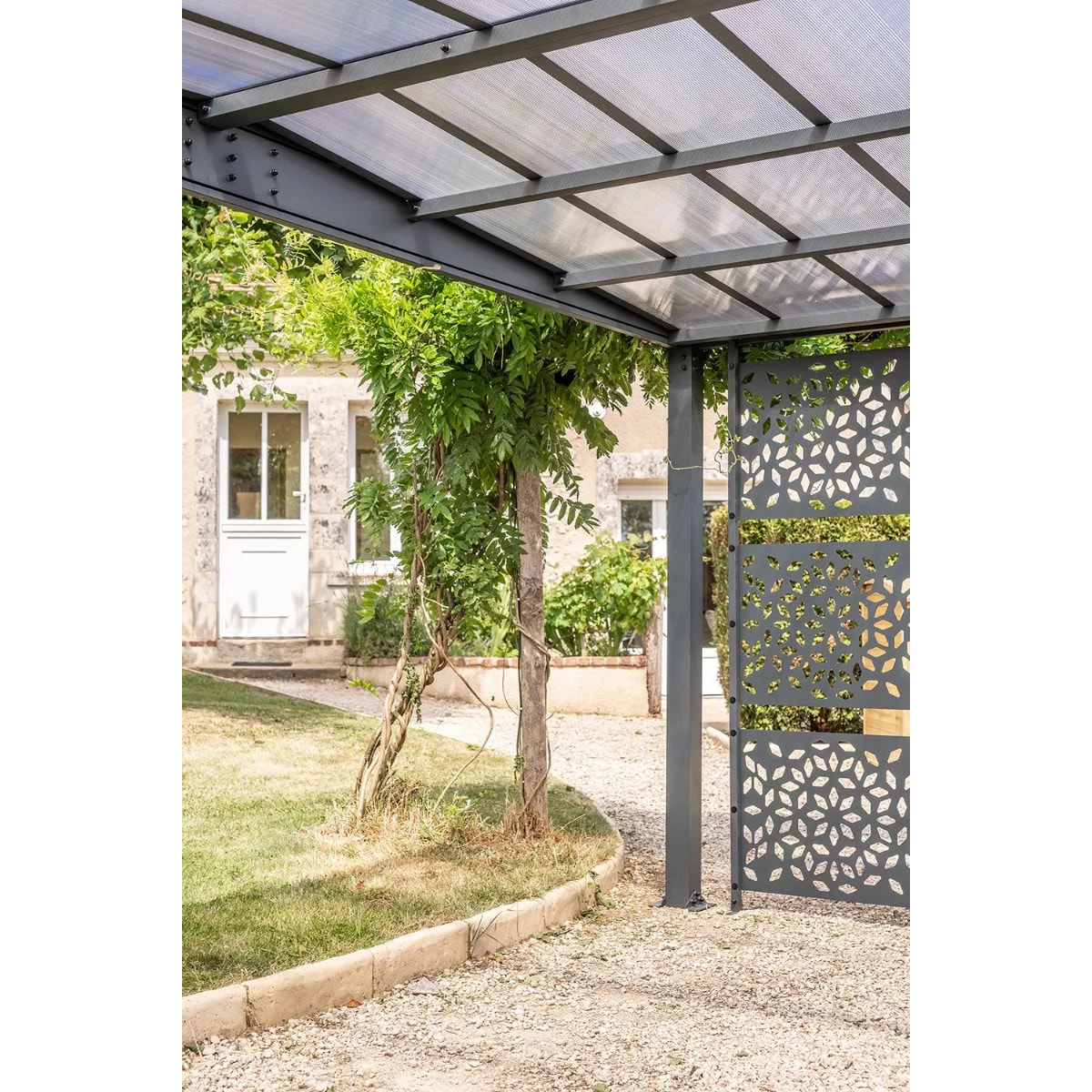 Carport aluminium Trigano - LIBECCIO + 8 claustras - 16 m²
