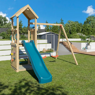 Aire de jeux bois 2,20 m SMART XPLORER 2 - 7 enfants