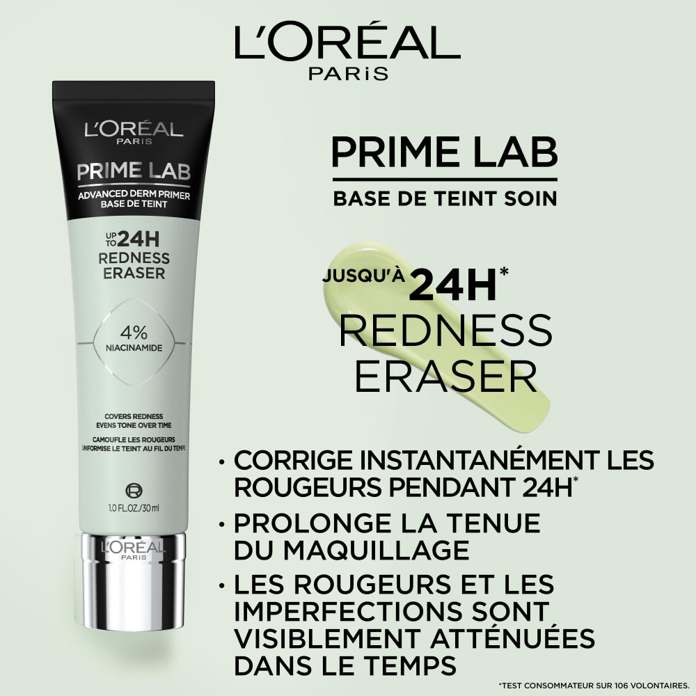 L'Oréal Paris Base de Teint Prime Lab Redness Eraser