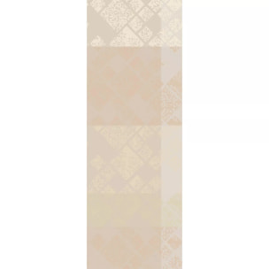 Chemin de table pur coton motif jacquard beige Mille pistils naturel