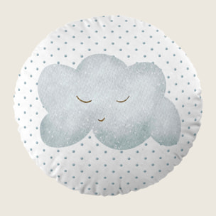 Cool Kids - Cojín Redondo Estampado - Con Relleno - 100% Algodón - Sun