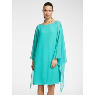 Elena Mirò - Abito elegante con mantella - Verde acqua