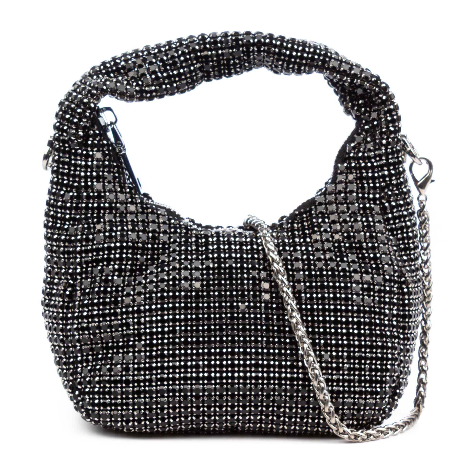 Borsa da festa Baganza con pietre in zirconia di grado 5A, design a diamante effetto brillante.