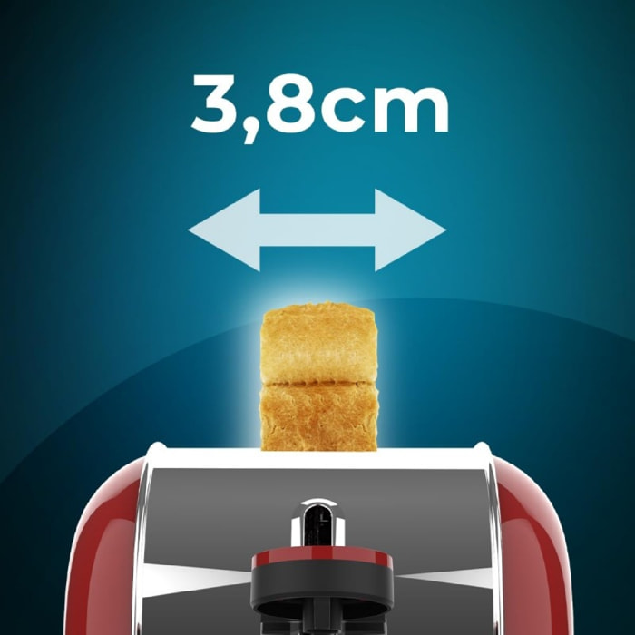 Cecotec Tostapane Toastin' time 850 Red Long