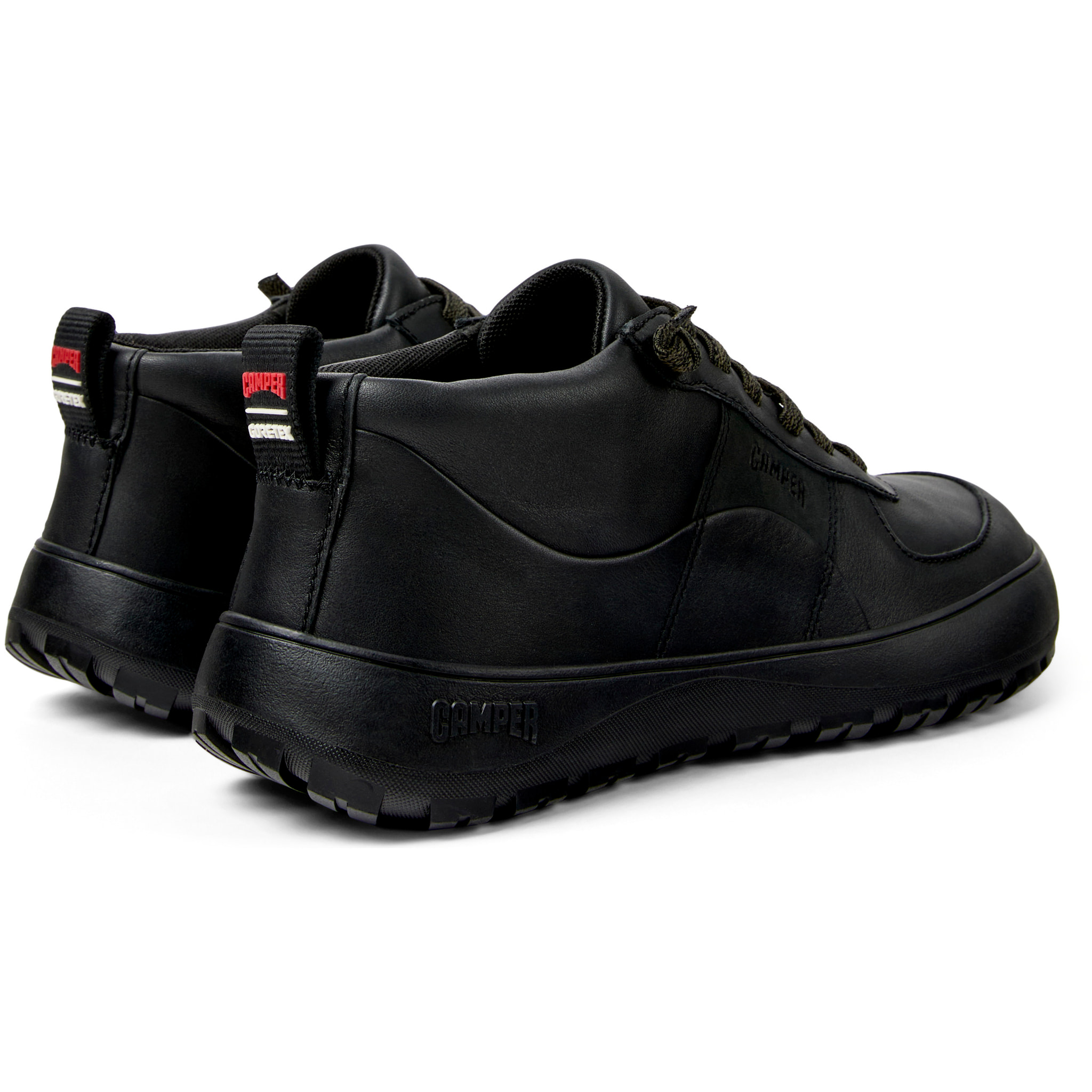 Sneaker-Bootie - CAMPER Peu Serra - Negro - Piel lisa