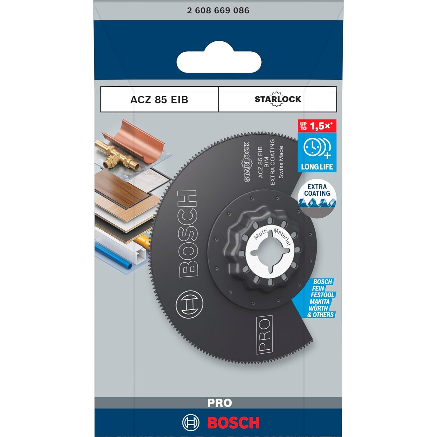 Lame de coupe segmentée pour outil multifonctions PRO ACZ 85 EIB - Ø 85 mm - BOSCH - 2608669086