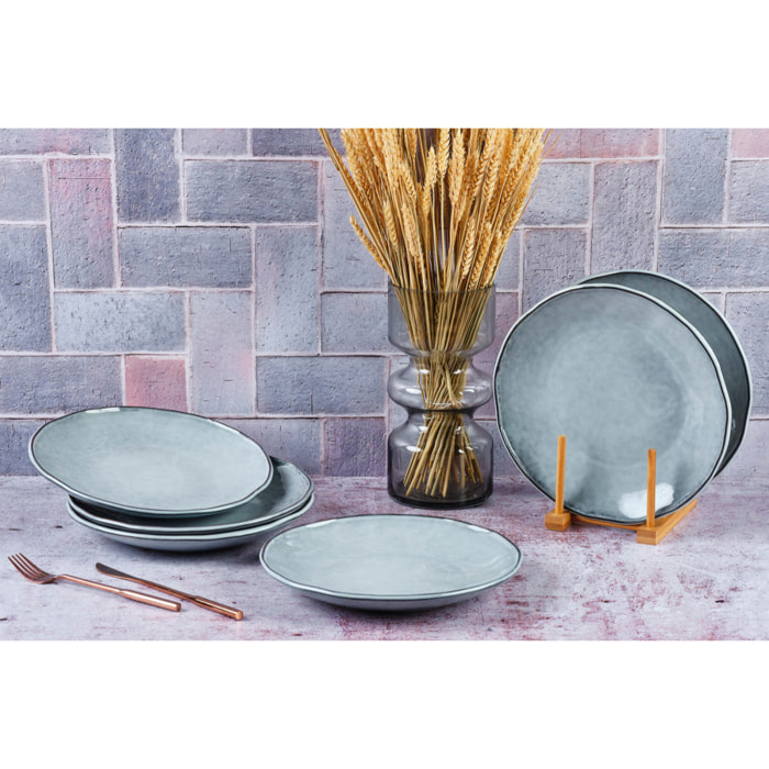 Assiette CLOUD Ø27cm - 6 pièces - Gris orage