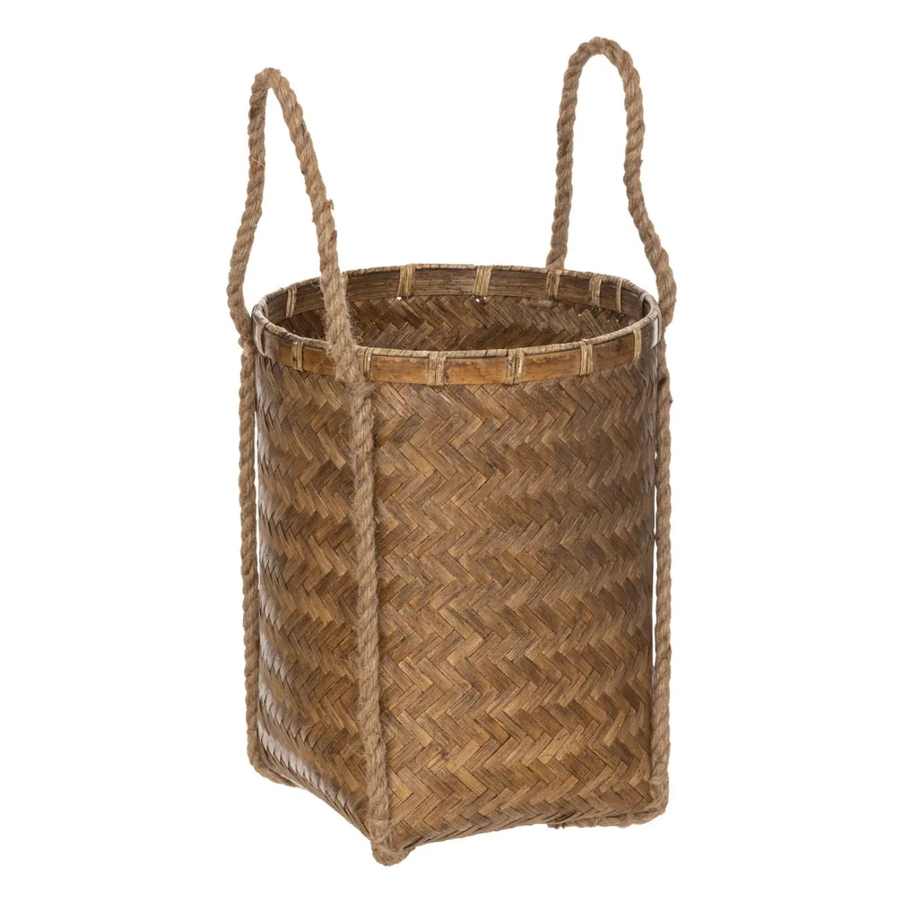 Set de 2 paniers "Louka" en bambou D26/32cm
