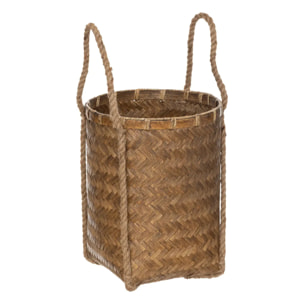 Set de 2 paniers "Louka" en bambou D26/32cm