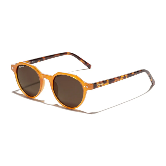 Gafas de Sol Ultra Light S Round Amber / Brown D.Franklin