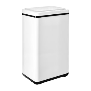 Well home - cubo de basura inteligente sin patas con apertura automática o contacto manual, blanco.
