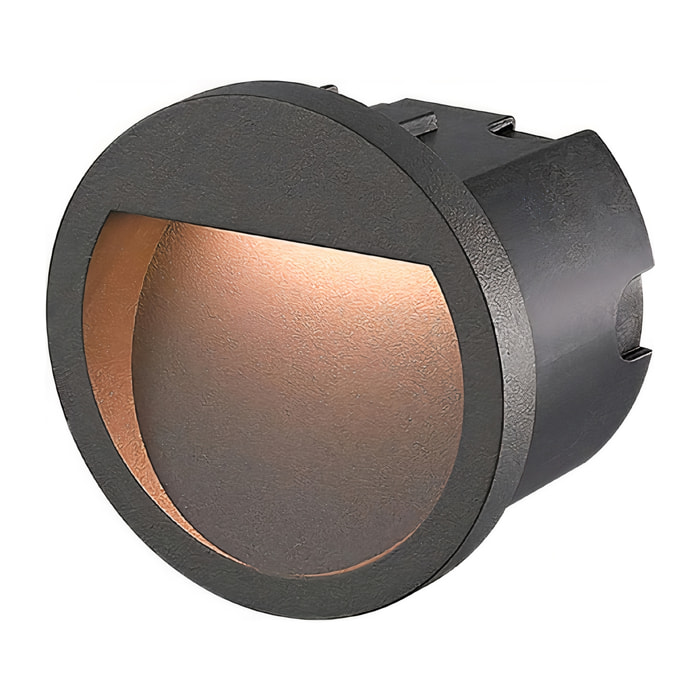 Forlight Medi empotrable de pared exterior con luz led blanco cálido 3000K en color gris urbano