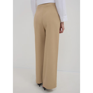 Pantalone lungo bottone oro