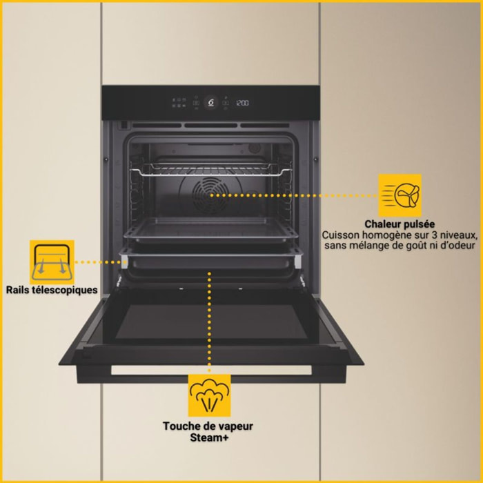 Four encastrable fonction vapeur WHIRLPOOL WK5BAFS81PM1S