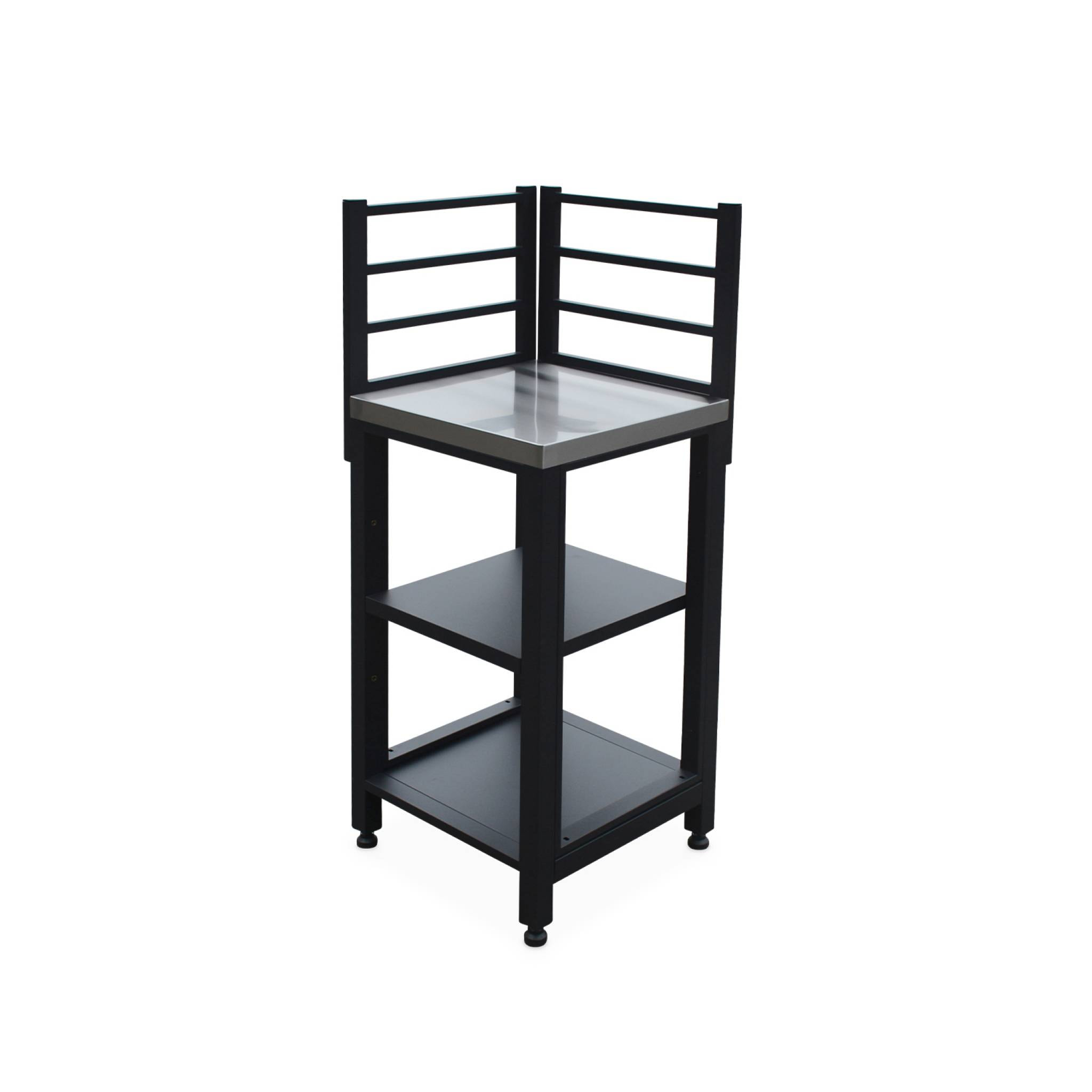 Cuisine extérieure acier 2 étagères L48,5 cm GRIMAUD