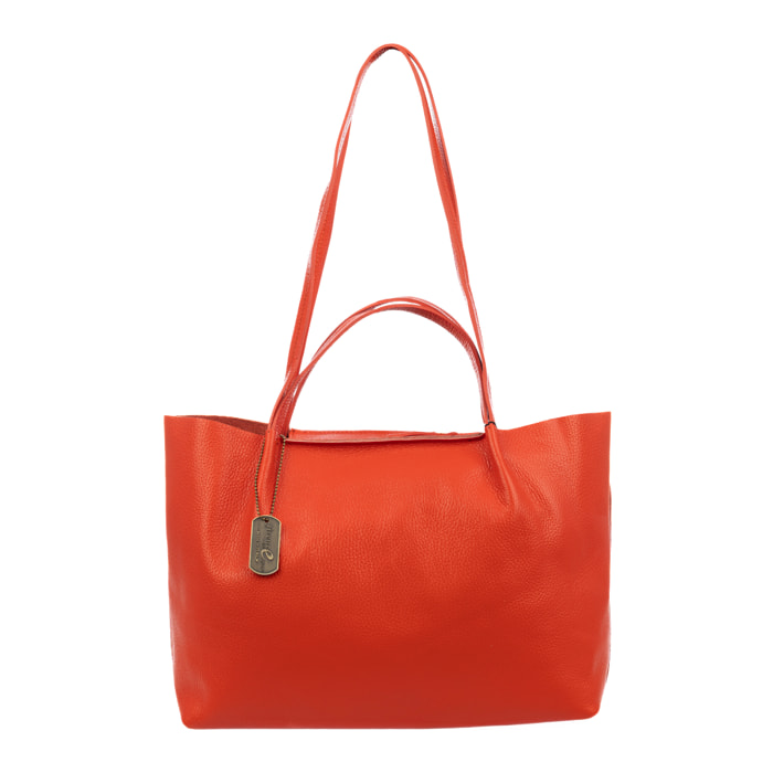 Battaglia Bolso tote Mujer. Piel auténtica Dollaro.