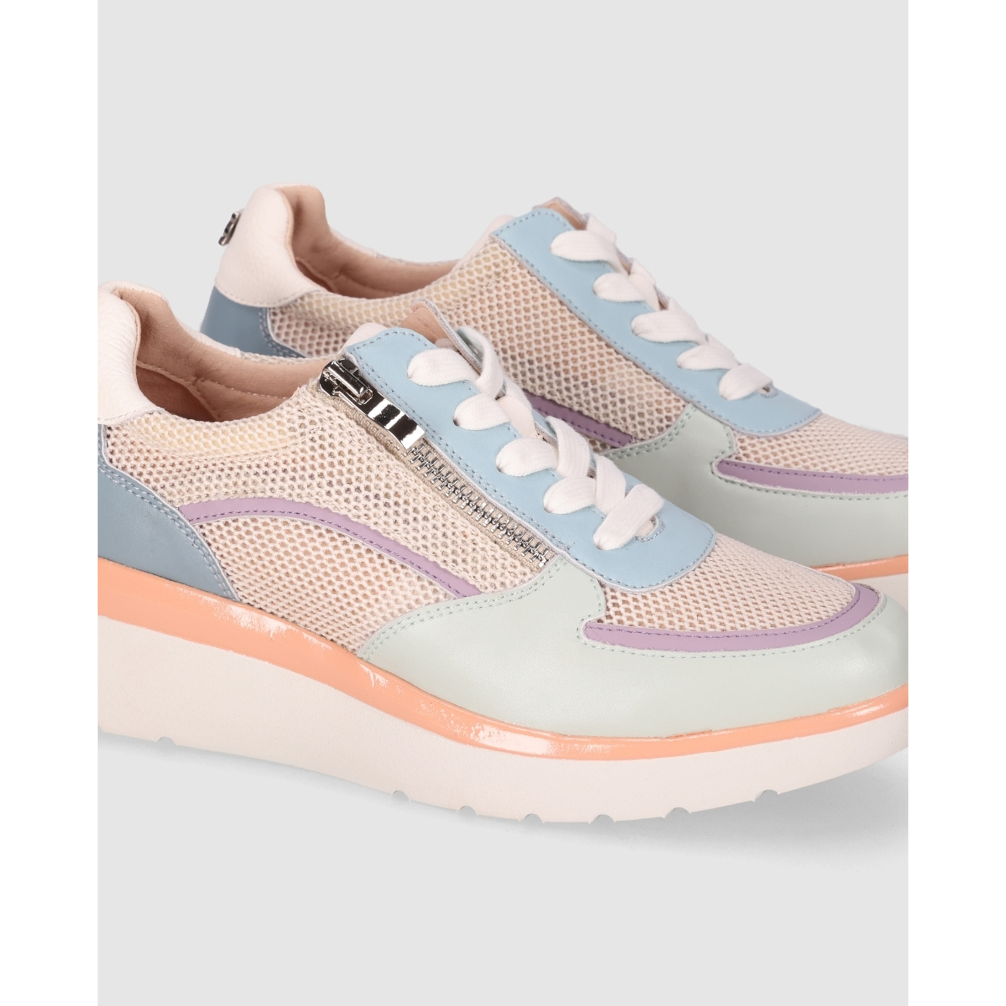 Deportivos de Piel - Multicolor - Tacón: 5 cm