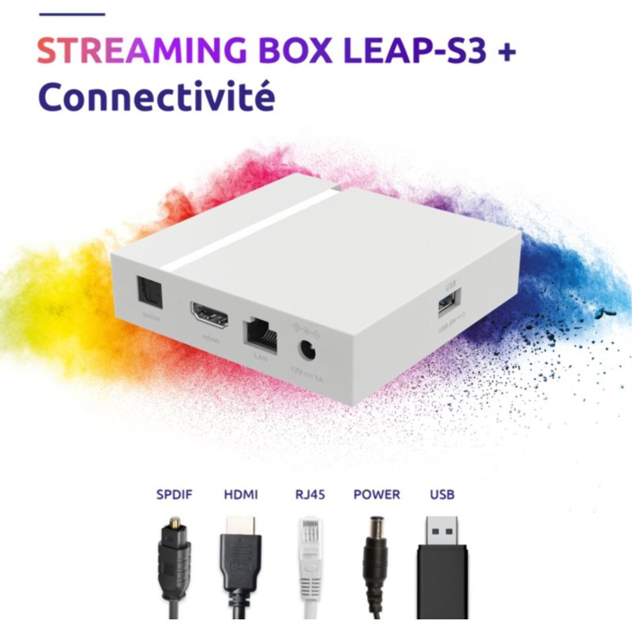 Passerelle multimédia STRONG LEAP-S3+ V2 Box Google TV 4K Chromecast