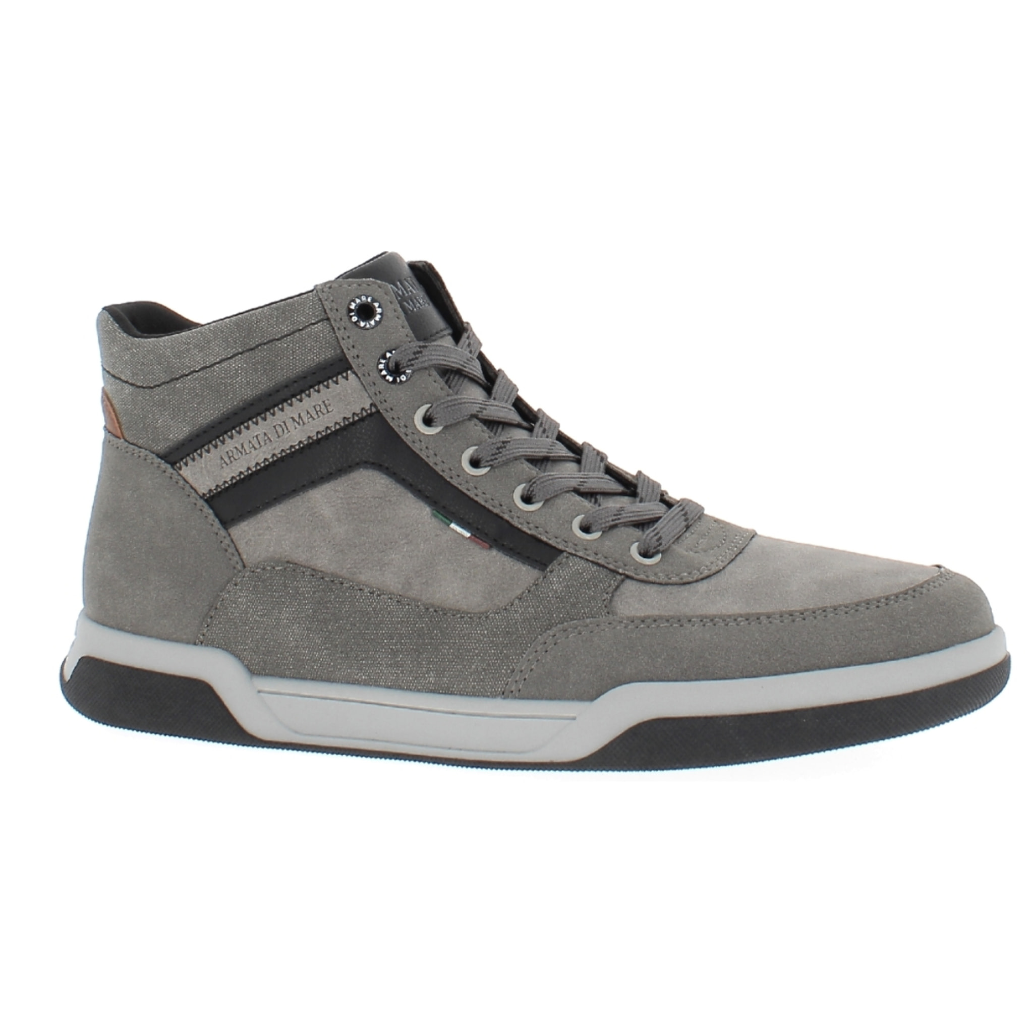 Armata di Mare Scarpe Uomo Stivaletti Casual Stringati con Soletta Rimovibile in Memory Foam AMU W24M617 Grey