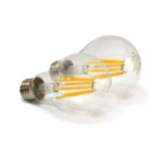 OMEGA Set 6 pezzi filament led goccia a60 6w 720lm 3000k e27