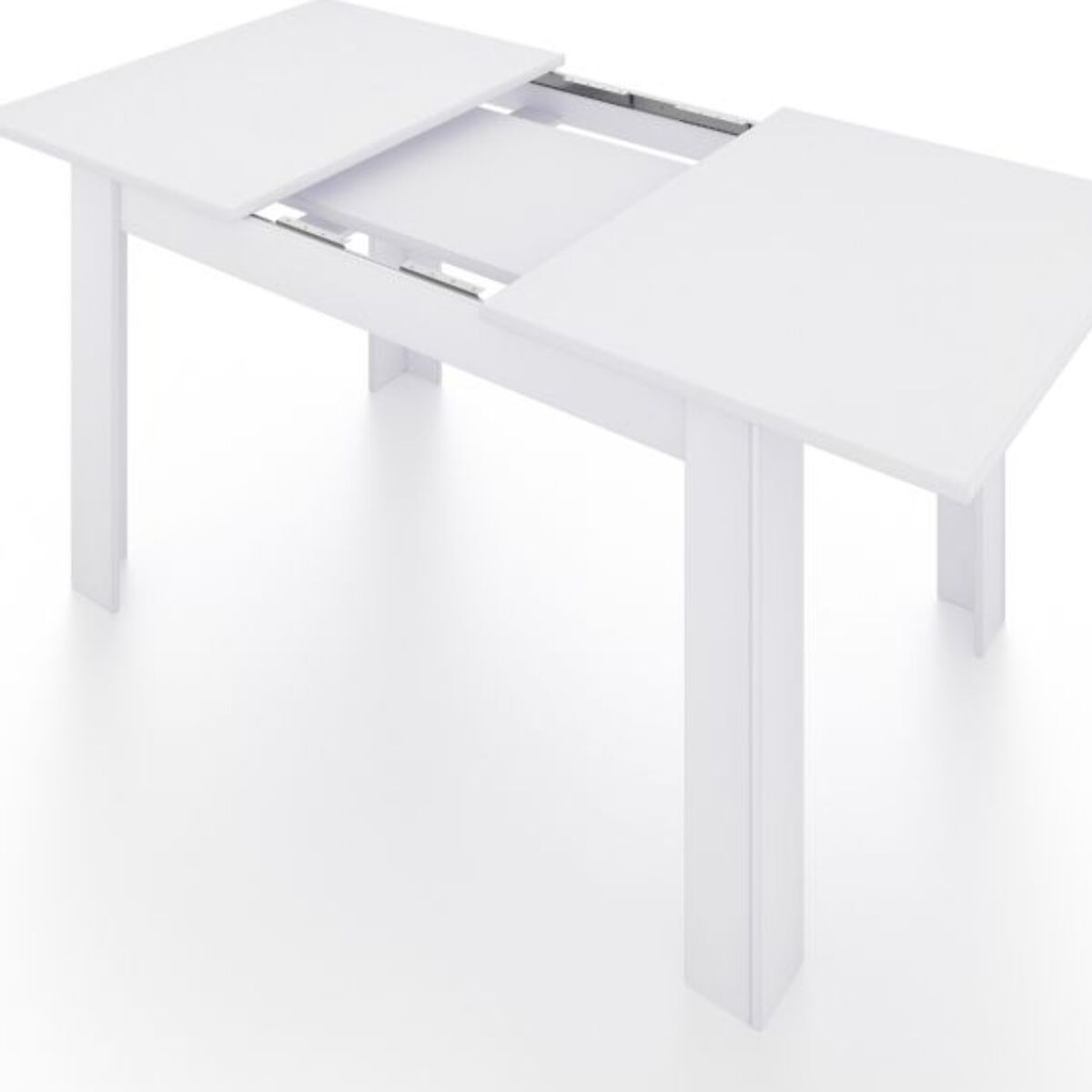 Mesa de comedor extensible Danna 123 Blanco Artik (Blanco Mate)