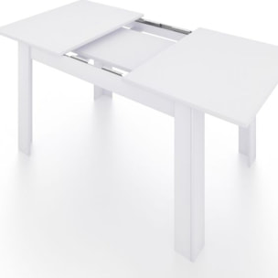Mesa de comedor extensible Danna 123 Blanco Artik (Blanco Mate)