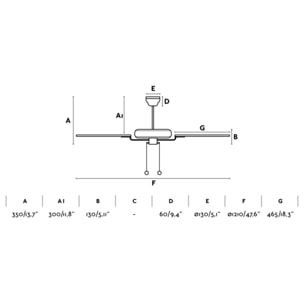 YAKARTA M ventilatore da soffitto oro vecchio