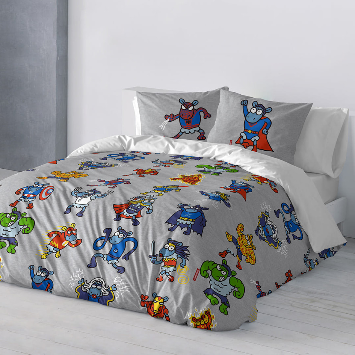 Funda Nórdica Super Heroes - 100% algodón -