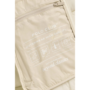 Giubbotto Salima Embroidery ecrù con logo Rigby Go