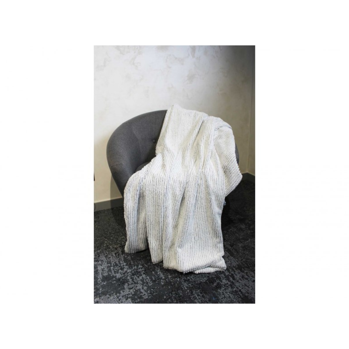 Plaid blanc polaire souple - SWEDEN