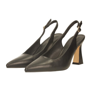 Décolleté sling back Donna Tata Italia Nero