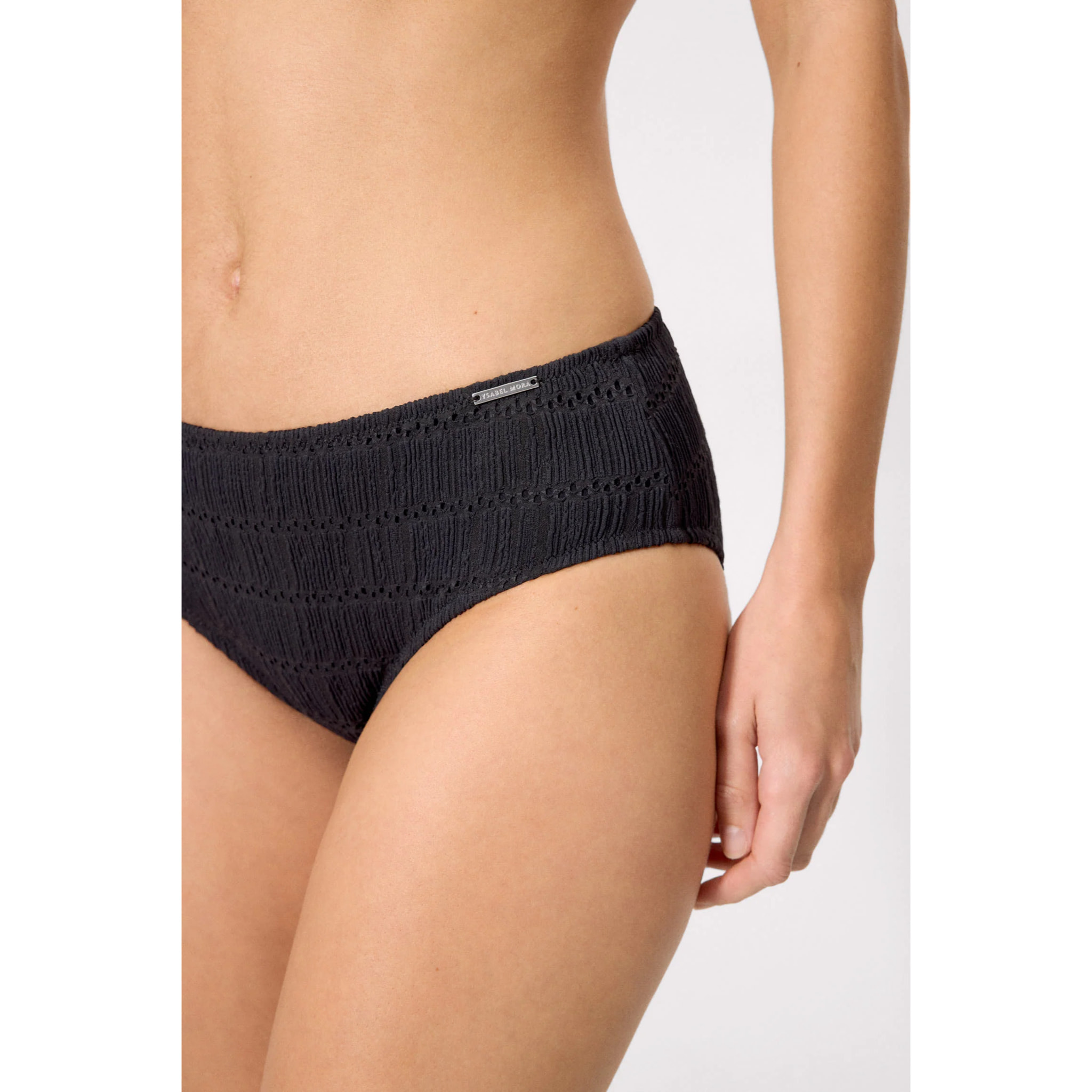 Slip bikini midi Nero