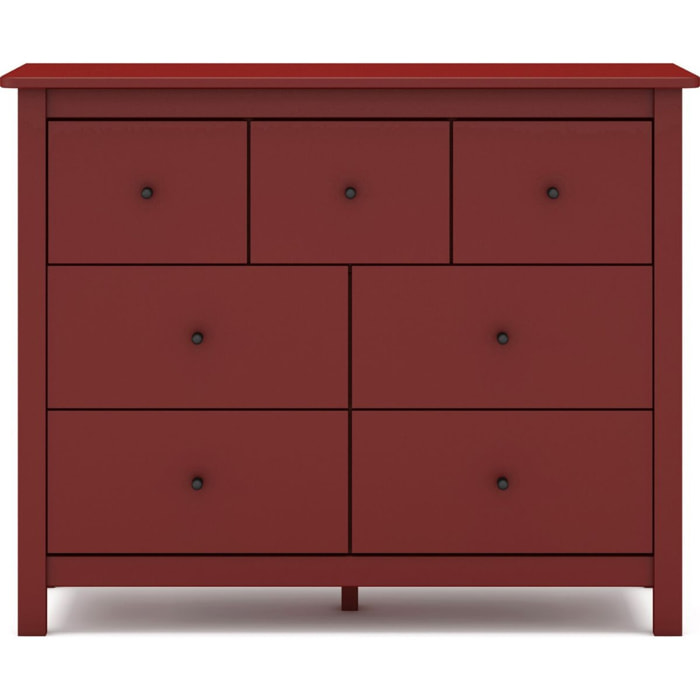 Commode 7 tiroirs en bois massif - MACHA