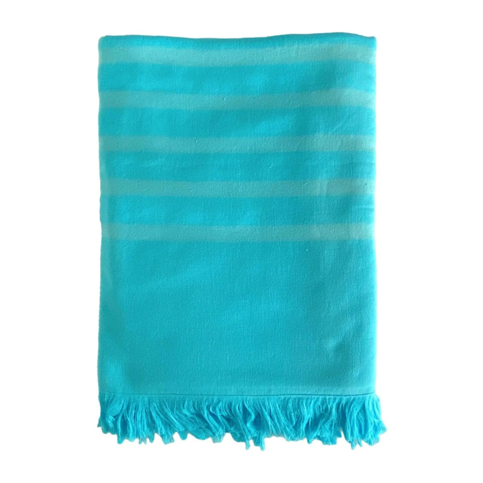 Fouta doublée éponge XL - Alanya Turquoise - 400g/m²