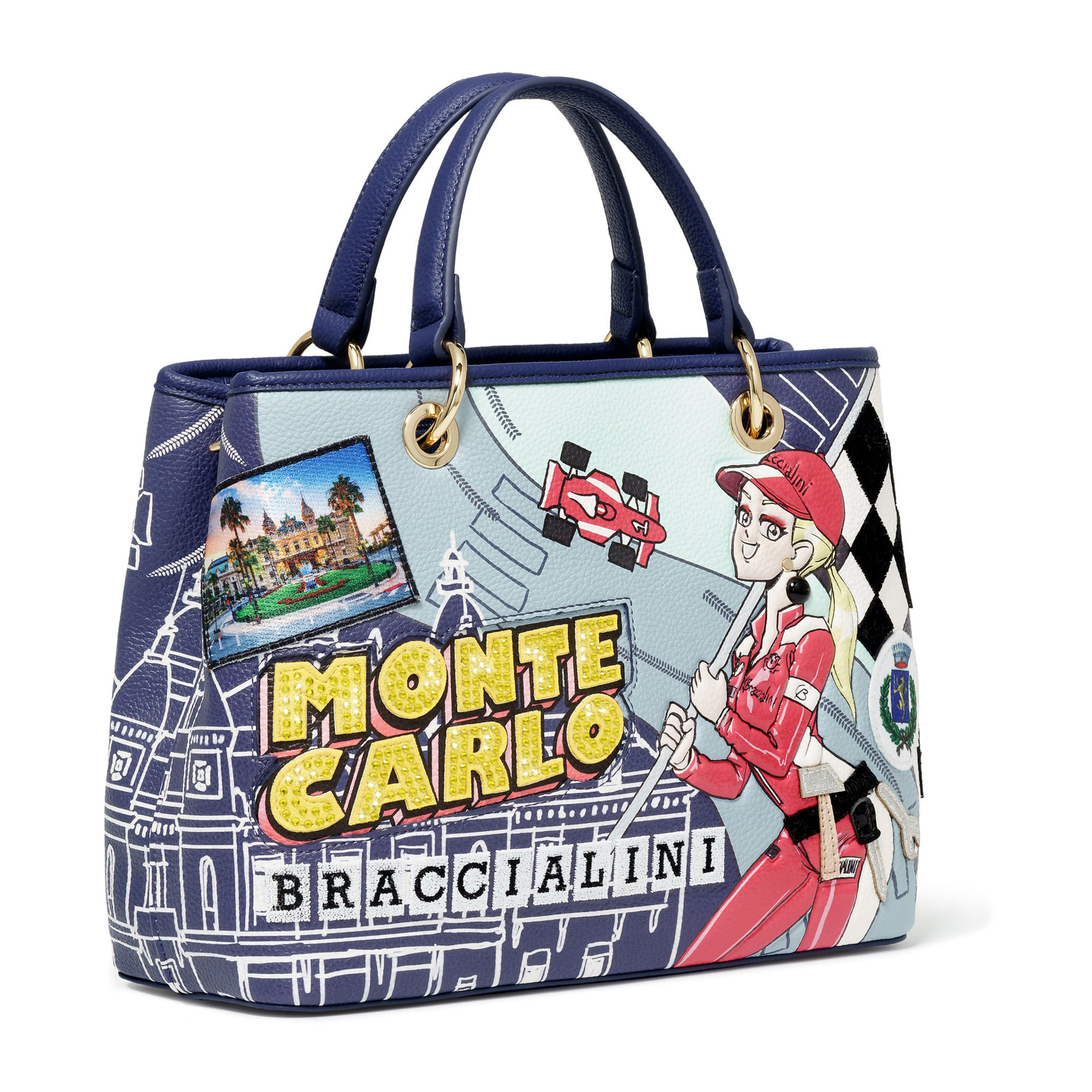 Borsa a mano  da donna In Poliestere e Poliuretano Prodotto artigianale 28x21,5x13 cm