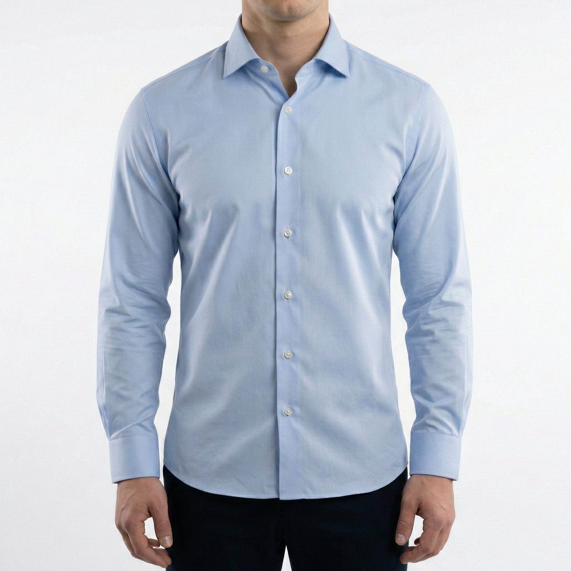 Camicia collo francese slim fit