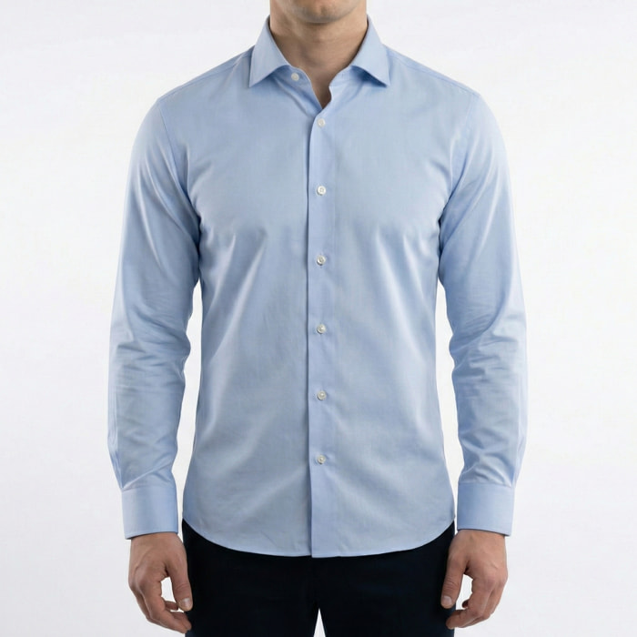 Camicia collo francese slim fit