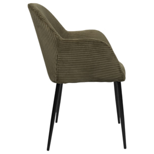 Fauteuil Cotele Scott Vert - Lot De 2