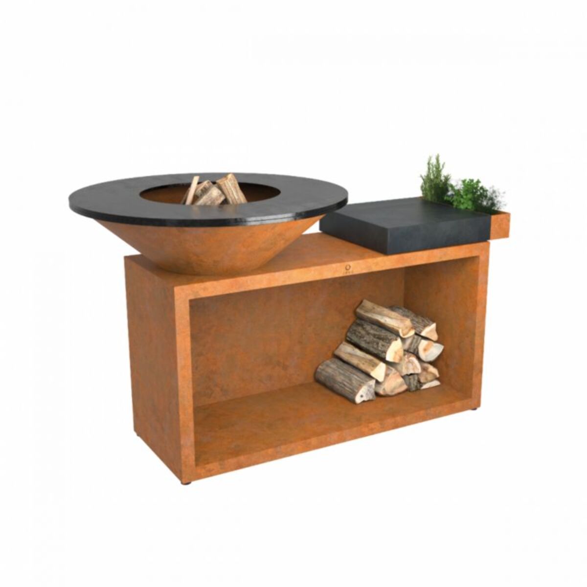 Brasero OFYR Island Corten85 Ceramic DarkGrey OI3C85C