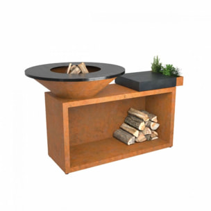 Brasero OFYR Island Corten85 Ceramic DarkGrey OI3C85C